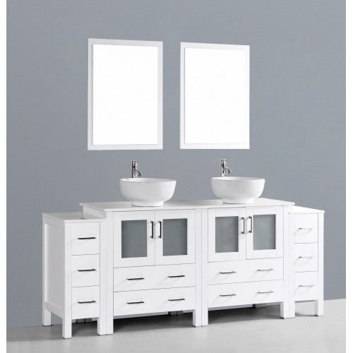 84" Bosconi AW230RO2S Double Vanity