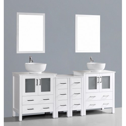 84" Bosconi AW230RO2S Double Vanity