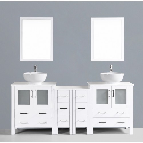 84" Bosconi AW230RO2S Double Vanity