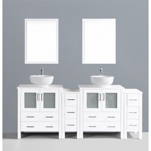 84" Bosconi AW230RO2S Double Vanity