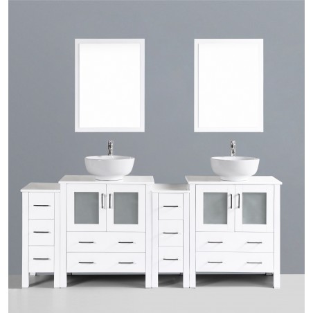 84" Bosconi AW230RO2S Double Vanity