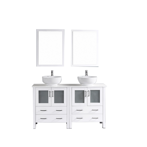 60" Bosconi AW230S Double Vanity