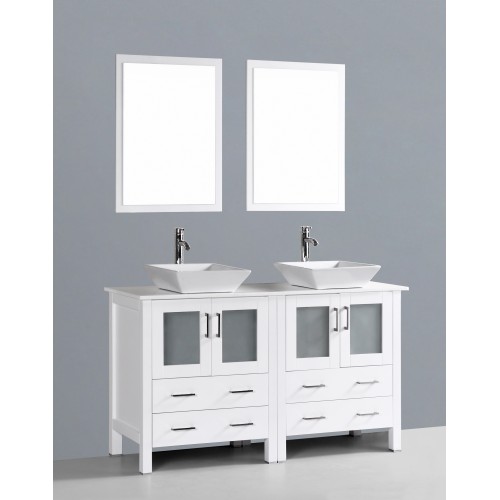 60" Bosconi AW230S Double Vanity