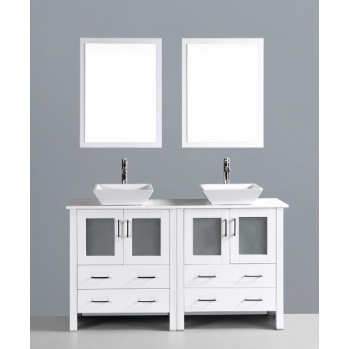 60" Bosconi AW230S Double Vanity