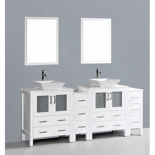 84" Bosconi AW230S2S Double Vanity