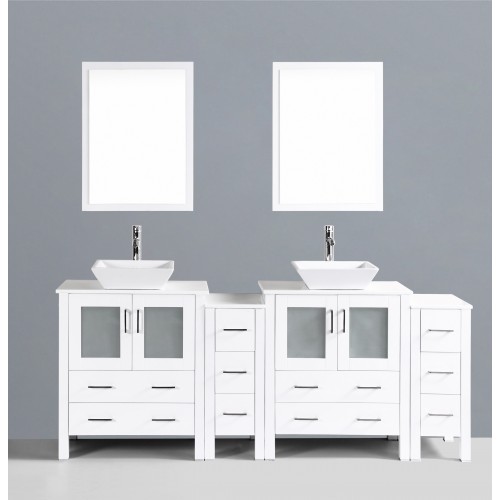 84" Bosconi AW230S2S Double Vanity