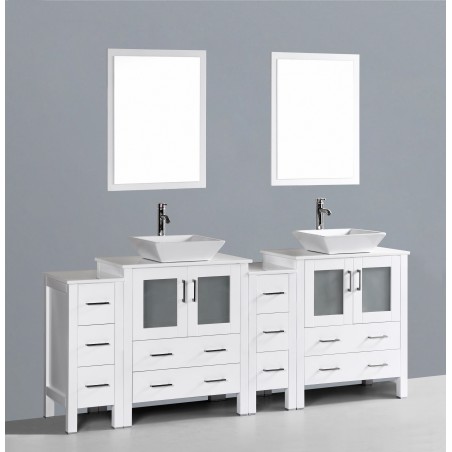 84" Bosconi AW230S2S Double Vanity