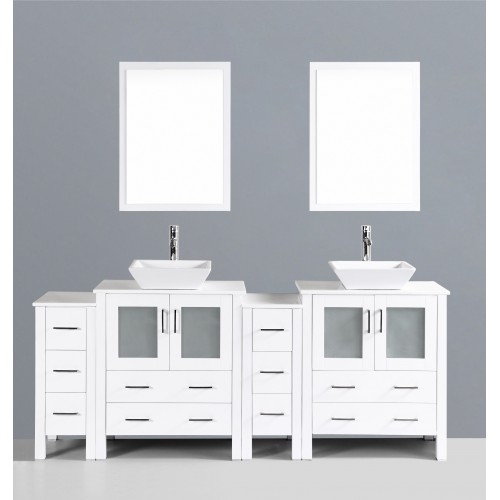 84" Bosconi AW230S2S Double Vanity