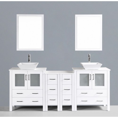 84" Bosconi AW230S2S Double Vanity