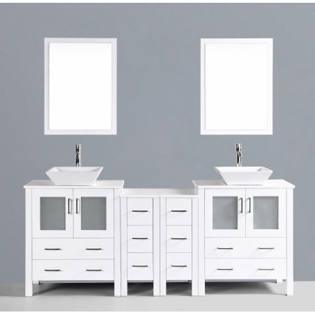 84" Bosconi AW230S2S Double Vanity