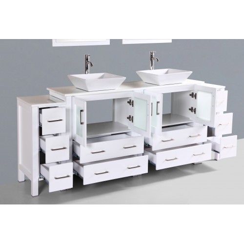 84" Bosconi AW230S2S Double Vanity