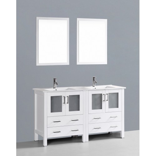 60" Bosconi AW230U Double Vanity