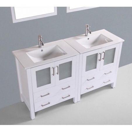 60" Bosconi AW230U Double Vanity