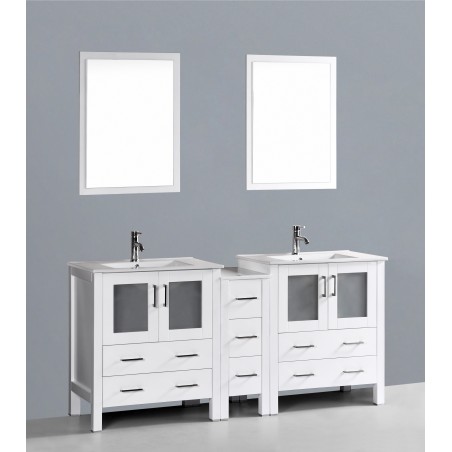 72" Bosconi AW230U1S Double Vanity