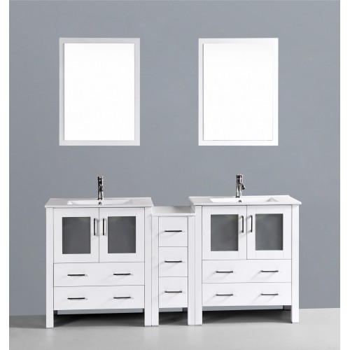 72" Bosconi AW230U1S Double Vanity