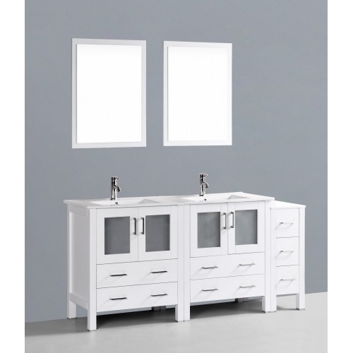 72" Bosconi AW230U1S Double Vanity