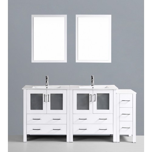 72" Bosconi AW230U1S Double Vanity