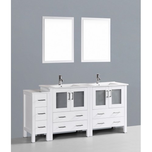 72" Bosconi AW230U1S Double Vanity