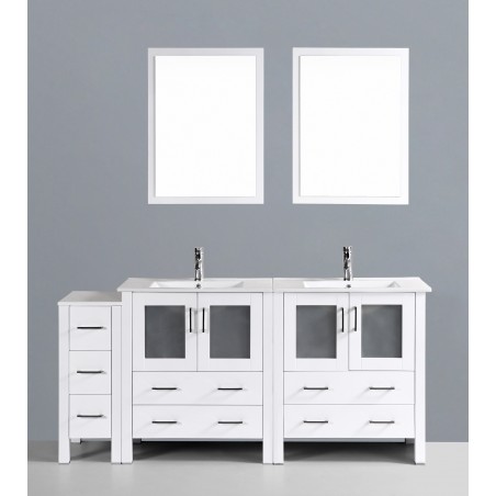 72" Bosconi AW230U1S Double Vanity