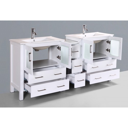 72" Bosconi AW230U1S Double Vanity