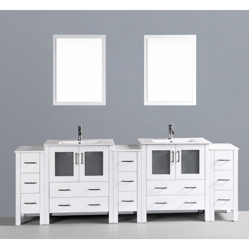 96" Bosconi AW230U3S Double Vanity