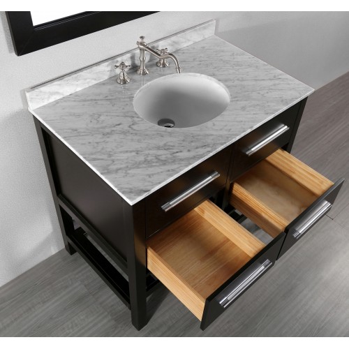 36" Bosconi SB-250-3 Contemporary Single Vanity