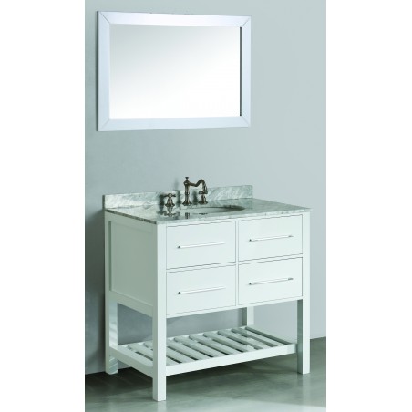 36" Bosconi SB-250-3WH Contemporary Single Vanity