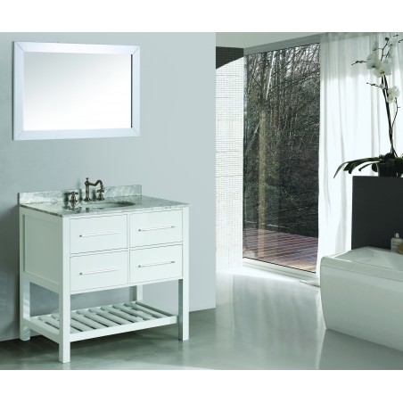 36" Bosconi SB-250-3WH Contemporary Single Vanity