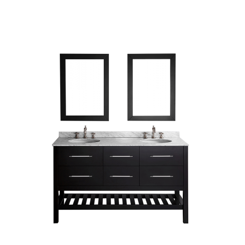 60" Bosconi SB-250-5 Contemporary Double Vanity