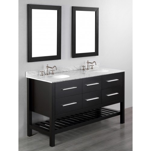 60" Bosconi SB-250-5 Contemporary Double Vanity