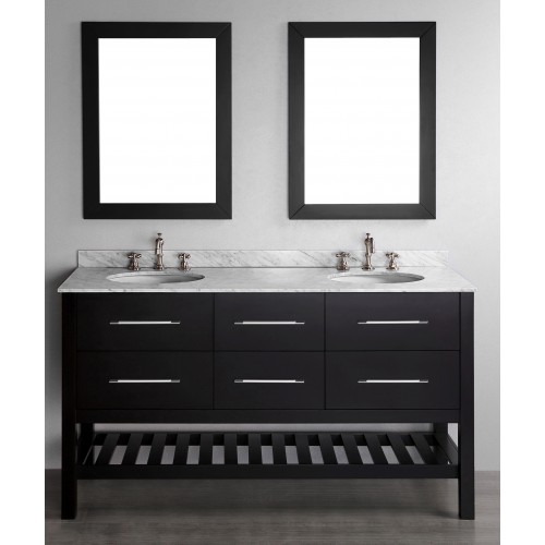 60" Bosconi SB-250-5 Contemporary Double Vanity