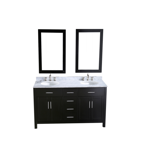 60'' Bosconi SB-252-4 Contemporary Double Vanity