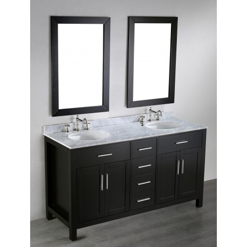 60'' Bosconi SB-252-4 Contemporary Double Vanity