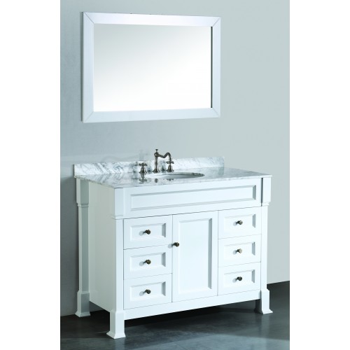 43'' Bosconi SB-278WH Contemporary Single Vanity