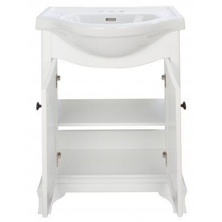 Corsicana White 26" Bathroom Vanity with Vitreous China Top