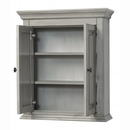 CORSICANA ANTIQUE GREY 24" x 28" WALL CABINET