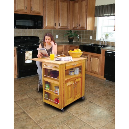 Heart of the kitchen island with drop leaf