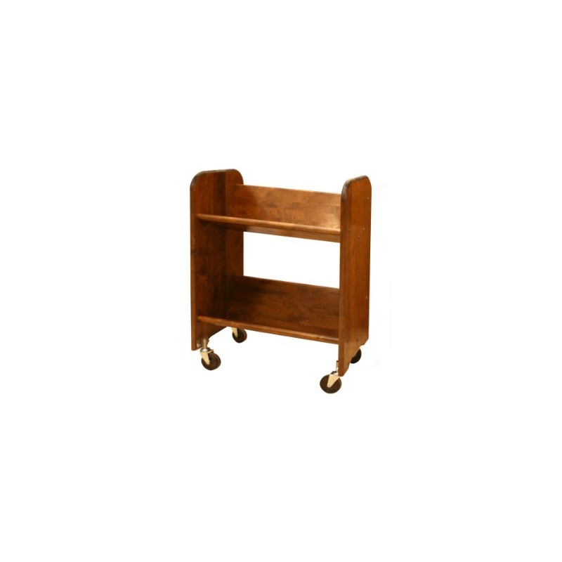 BookMaster Walnut Stain Birch - Tilted Shelves