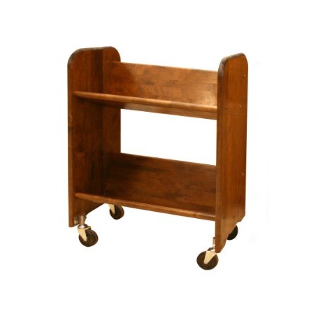 BookMaster Walnut Stain Birch - Tilted Shelves