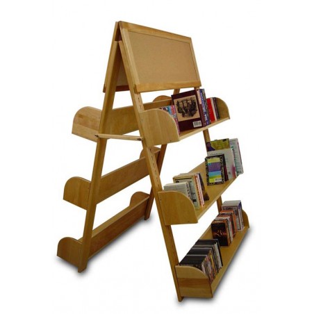 A-Frame With Two Cork Boards & 6 Adjustable Shelves