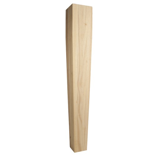 Four Sided Tapered Wood Post 5" X 5" X 35-1/2" Species: Rubb