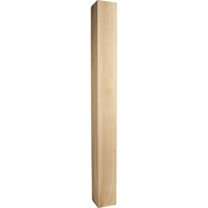 Square Wood Post 5" X 5" X 35-1/2" Species: Rubberwood      