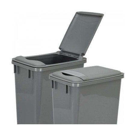 Lid for 35-Quart Plastic Waste Container Gray.  9-3/8" x 14