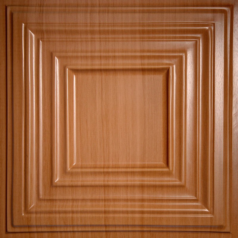 Bistro 24" x 24" Caramel Wood Ceiling Tiles