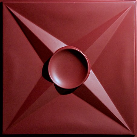 "Circle Star 24"" x 24"" Merlot Ceiling Tiles"