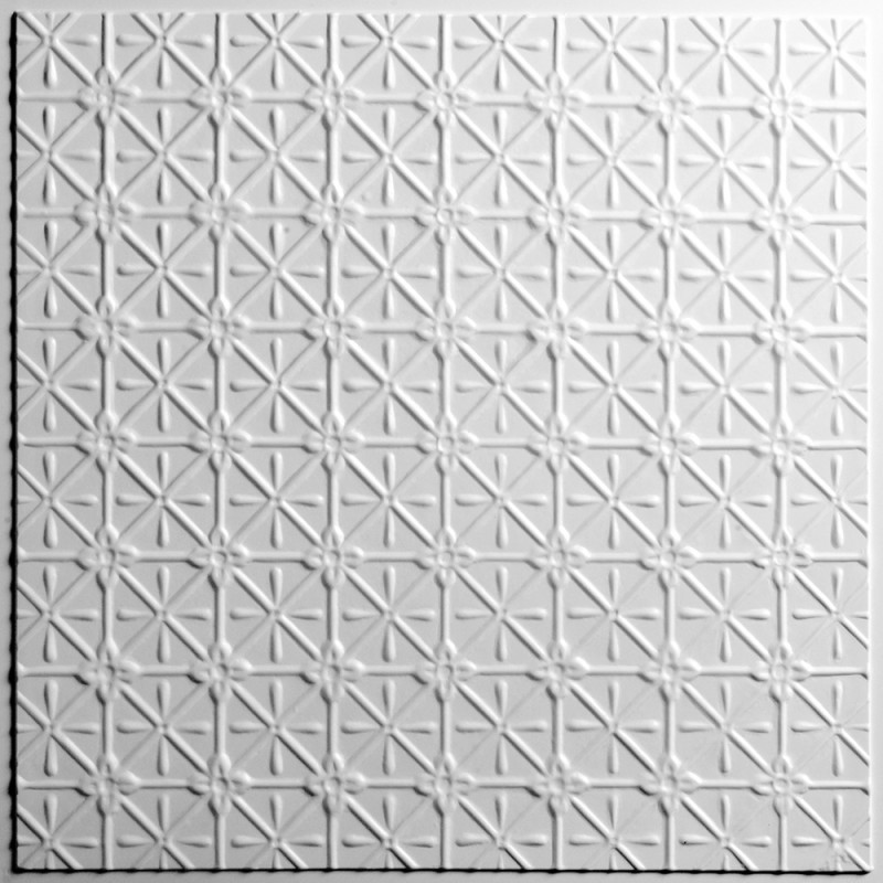 "Continental 24"" x 24"" White Ceiling Tiles"