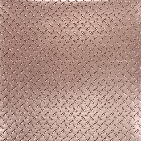 "Diamond Plate  24"" x 24"" Copper Ceiling Tiles"