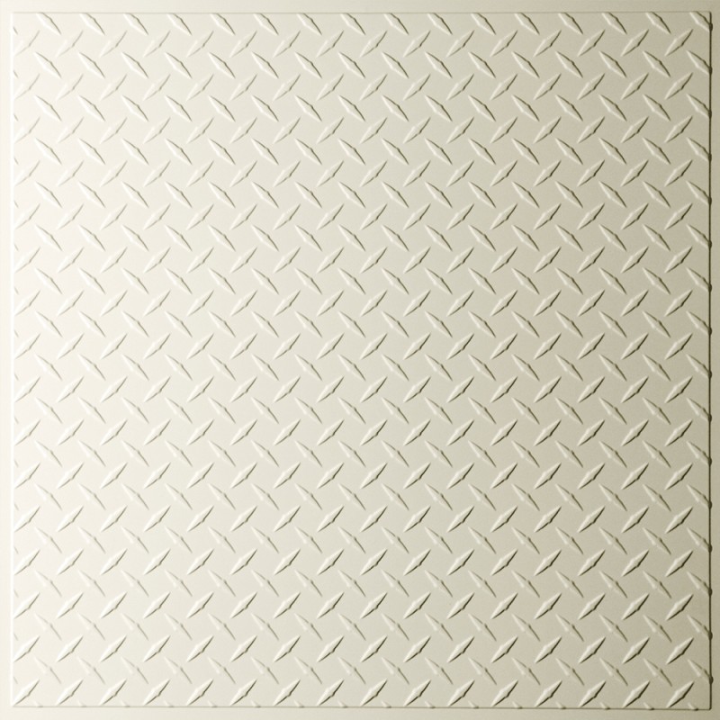 "Diamond Plate  24"" x 24"" Sand Ceiling Tiles"