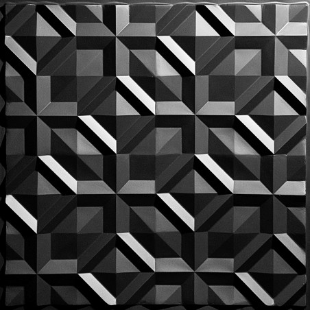 "Doric  24"" x 24"" Black Ceiling Tiles"