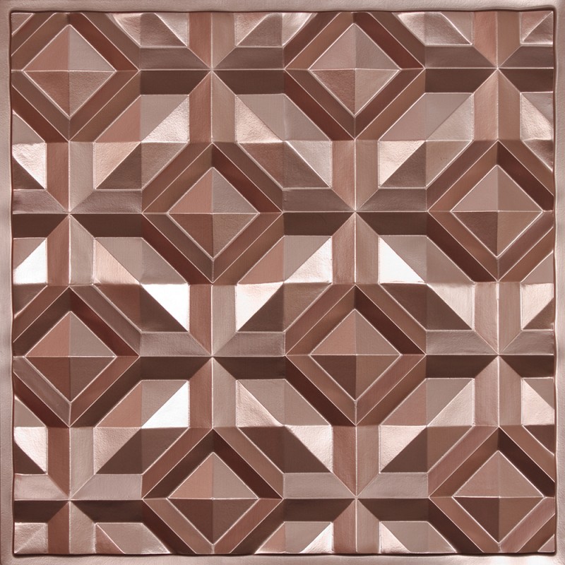 "Doric  24"" x 24"" Copper Ceiling Tiles"